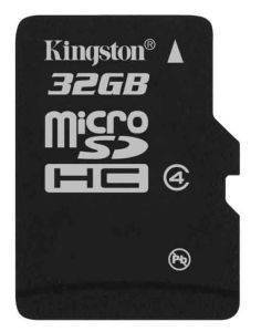 KINGSTON SDC4/32GBSP 32GB CLASS4 MICRO SDHC NO ADAPTER