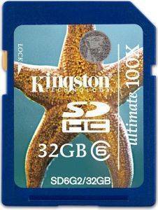 KINGSTON SD6G2/32GB 32GB SDHC ULTIMATE 100X CLASS 6 KINGSTON SD6G2/32GB 32GB SDHC ULTIMATE 100X CLASS 6