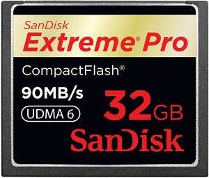SANDISK 32GB EXTREME PRO 600X COMPACT FLASH