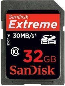 SANDISK 32GB EXTREME SECURE DIGITAL HC CLASS 10 SANDISK 32GB EXTREME SECURE DIGITAL HC CLASS 10