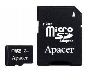 APACER 2GB MICRO SECURE DIGITAL WITH 1 ADAPTER