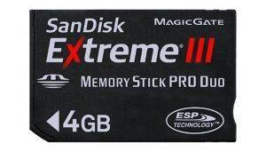 SANDISK 2GB EXTREME III MEMORY STICK DUO PRO