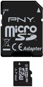 PNY 4GB MICRO SDHC CLASS 4