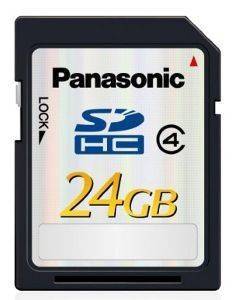 PANASONIC 24GB SECURE DIGITAL HIGH CAPACITY RP-SDP 24 GE1K SILVER CLASS 4 PANASONIC 24GB SECURE DIGITAL HIGH CAPACITY RP-SDP 24 GE1K SILVER CLASS 4