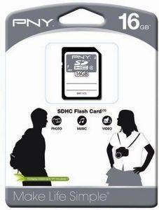 PNY 16GB SECURE DIGITAL HIGH CAPACITY CLASS 4