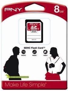 PNY 8GB SECURE DIGITAL HIGH CAPACITY CLASS 4