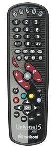 MELICONI 806803 GUMBODY 5-IN-1 UNIVERSAL REMOTE CONTROL