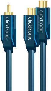 CLICKTRONIC AUDIO ADAPTER RCA MALE TO 2XRCA FEMALE CASUAL