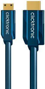 CLICKTRONIC HC290 MINI HDMI TO HDMI CABLE 1M CASUAL CLICKTRONIC HC290 MINI HDMI TO HDMI CABLE 1M CASUAL