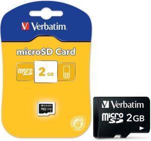 VERBATIM MICRO SD 2GB RETAIL PACK