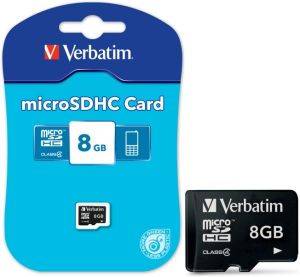 VERBATIM MICRO SD 8GB CLASS 4