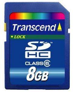 TRANSCEND 8GB SECURE DIGITAL HIGH CAPACITY CLASS 6 TRANSCEND 8GB SECURE DIGITAL HIGH CAPACITY CLASS 6