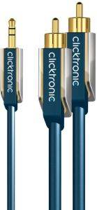 CLICKTRONIC HC90 3.5MM STEREO PLUG TO RCA 2M ADVANCED CLICKTRONIC HC90 3.5MM STEREO PLUG TO RCA 2M ADVANCED