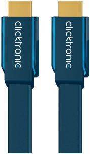 CLICKTRONIC HC295 FLAT HDMI CABLE 2M CASUAL CLICKTRONIC HC295 FLAT HDMI CABLE 2M CASUAL