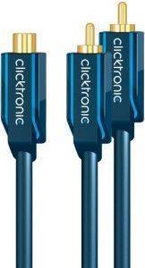 CLICKTRONIC AUDIO ADAPTER RCA FEMALE TO 2XRCA MALE CASUAL