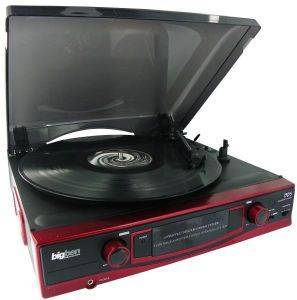 BIGBEN TD014 TURNTABLE 33/45/78 RPM RED