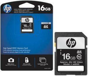 HP HIGH SPEED SDHC 16GB CLASS 10