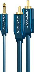 CLICKTRONIC HC90 3.5MM STEREO PLUG TO 2XRCA 15M CASUAL CLICKTRONIC HC90 3.5MM STEREO PLUG TO 2XRCA 15M CASUAL