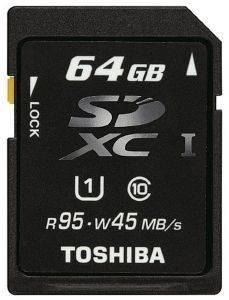 TOSHIBA 64GB SDXC UHS-1 CLASS 10 TOSHIBA 64GB SDXC UHS-1 CLASS 10
