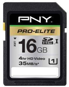 PNY SDHC 16GB UHS-1 CLASS 10 PRO ELITE PNY SDHC 16GB UHS-1 CLASS 10 PRO ELITE