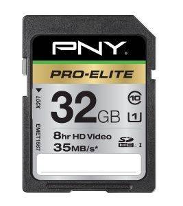 PNY SDHC 32GB UHS-1 CLASS 10 PRO ELITE PNY SDHC 32GB UHS-1 CLASS 10 PRO ELITE