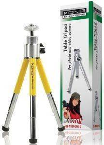 KONIG KN-TRIPOD 10 MINI TABLE TRIPOD YELLOW KONIG KN-TRIPOD 10 MINI TABLE TRIPOD YELLOW