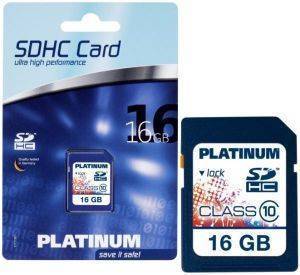 PLATINUM 16GB SDHC CARD CLASS 10