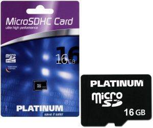 PLATINUM 16GB MICRO SDHC CARD CLASS 4