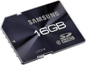 SAMSUNG 16GB SECURE DIGITAL HIGH CAPACITY STANDARD CLASS 10