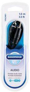 BANDRIDGE VAL3401 PORTABLE AUDIO CABLE 3.5MM M/2XRCA M 1M