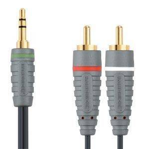 BANDRIDGE BAL3405 PORTABLE AUDIO CABLE 3.5MM M/2XRCA M 5M BANDRIDGE BAL3405 PORTABLE AUDIO CABLE 3.5MM M/2XRCA M 5M