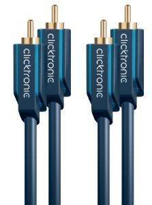 CLICKTRONIC HC40 AUDIO CABLE 2XRCA MALE TO 2XRCA MALE 20M CASUAL CLICKTRONIC HC40 AUDIO CABLE 2XRCA MALE TO 2XRCA MALE 20M CASUAL