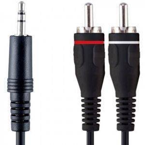 BANDRIDGE VAL3405 PORTABLE AUDIO CABLE 3.5MM M/2XRCA M 5M BANDRIDGE VAL3405 PORTABLE AUDIO CABLE 3.5MM M/2XRCA M 5M