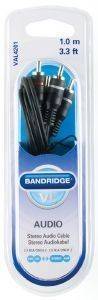 BANDRIDGE VAL4201 STEREO AUDIO CABLE 1M