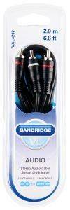 BANDRIDGE VAL4202 STEREO AUDIO CABLE 2M BANDRIDGE VAL4202 STEREO AUDIO CABLE 2M