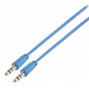 VALUELINE VLMP22000L1.00 3.5MM STEREO AUDIO CABLE 1M BLUE