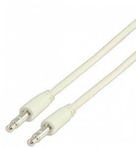 VALUELINE VLMP22000W1.00 3.5MM STEREO AUDIO CABLE 1M WHITE