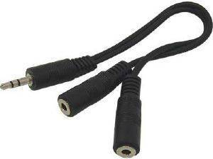 KONIG CABLE-415/0.20 3.5MM Y-ADAPTER 0.20M BLACK