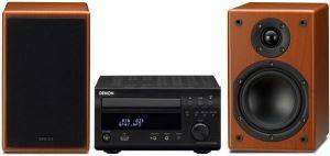 DENON D-M38 MINI HI-FI SYSTEM BLACK/ WALNUT