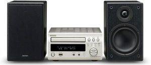 DENON D-M38 MINI HI-FI SYSTEM SILVER/ BLACK