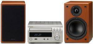 DENON D-M38 MINI HI-FI SYSTEM SILVER/ WALNUT