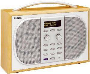 PURE EVOKE 2S MAPLE WOOD PORTABLE DAB DIGITAL AND FM RADIO