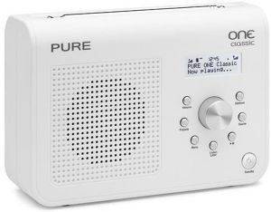 PURE ONE CLASSIC II PORTABLE DAB DIGITAL AND FM RADIO WHITE