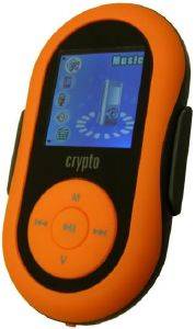 CRYPTO SPORTY 15 4GB MP4 PLAYER ORANGE WITH PEDOMETER