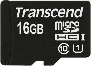 TRANSCEND TS16GUSDCU1 16GB MICRO SDHC UHS-1 CLASS 10