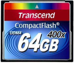 TRANSCEND TS64GCF400 64GB COMPACT FLASH CARD ULTRA 400X