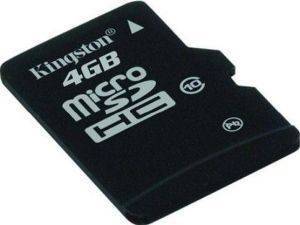 KINGSTON SDC10/4GBSP 4GB MICRO SDHC CLASS 10