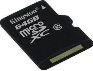 KINGSTON SDCX10/64GBSP 64GB MICRO SDXC CLASS 10