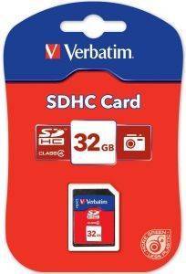 VERBATIM 44022 SDHC 32GB CLASS 4 VERBATIM 44022 SDHC 32GB CLASS 4