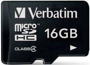 VERBATIM 44007 MICROSDHC 16GB CLASS 4